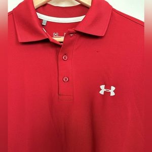 UNDER ARMOUR men’s medium loose fitting heat gear golf polo